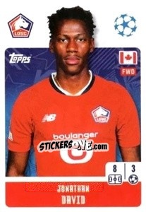 Sticker Jonathan David - UEFA Champions League 2024-2025
 n. 490 - Topps