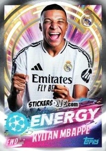 Sticker Kylian Mbappé (Real Madrid CF) - UEFA Champions League 2024-2025
 n. 521 - Topps