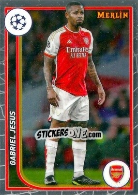Sticker Gabriel Jesus - Chrome UEFA Club Competitions 2023-2024
 n. 12 - Topps Merlin