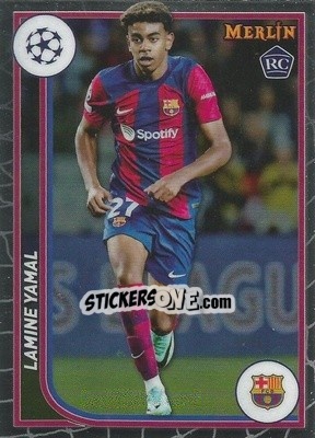 Sticker Lamine Yamal - Chrome UEFA Club Competitions 2023-2024
 n. 27 - Topps Merlin