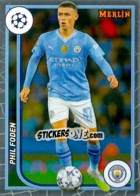 Sticker Phil Foden - Chrome UEFA Club Competitions 2023-2024
 n. 74 - Topps Merlin