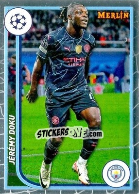 Sticker Jeremy Doku - Chrome UEFA Club Competitions 2023-2024
 n. 77 - Topps Merlin
