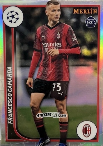 Figurina Francesco Camarda - Chrome UEFA Club Competitions 2023-2024
 n. 122 - Topps Merlin