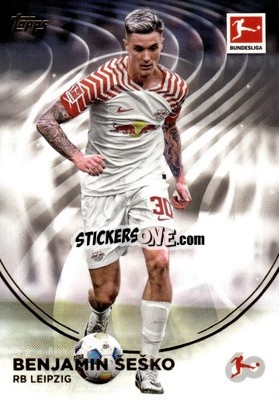 Sticker Benjamin Šeško - 60 Years Celebration Bundesliga 2023-2024
 n. 51 - Topps