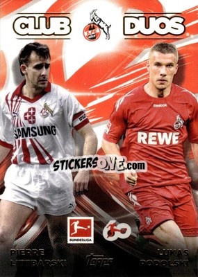 Sticker Pierre Littbarski / Lukas Podolski - 60 Years Celebration Bundesliga 2023-2024
 n. CD-LP - Topps