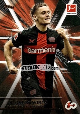Sticker Florian Wirtz - 60 Years Celebration Bundesliga 2023-2024
 n. HT-6 - Topps