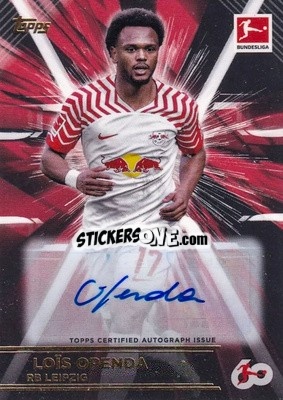 Sticker Loïs Openda - 60 Years Celebration Bundesliga 2023-2024
 n. HTA-LO - Topps