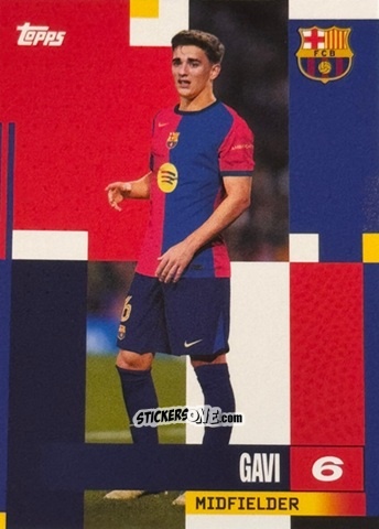 Sticker Gavi - FC Barcelona 2024-2025 Team Set
 n. 11 - Topps