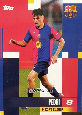 Figurina Pedri - FC Barcelona 2024-2025 Team Set
 n. 14 - Topps