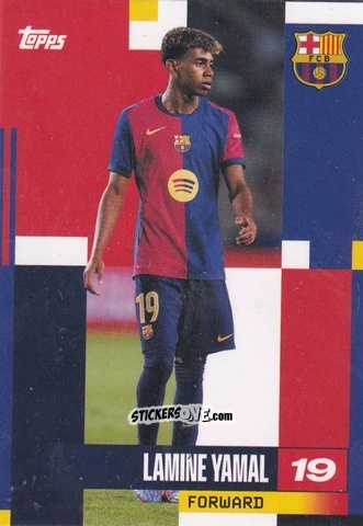 Cromo Lamine Yamal - FC Barcelona 2024-2025 Team Set
 n. 25 - Topps