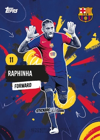 Cromo Raphinha - FC Barcelona 2024-2025 Team Set
 n. 31 - Topps