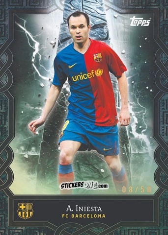 Figurina A. Iniesta - FC Barcelona 2024-2025 Team Set
 n. 40 - Topps
