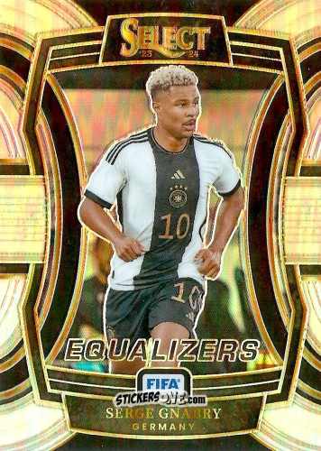 Cromo Serge Gnabry - Select FIFA Soccer 2023-2024
 n. E9 - Panini