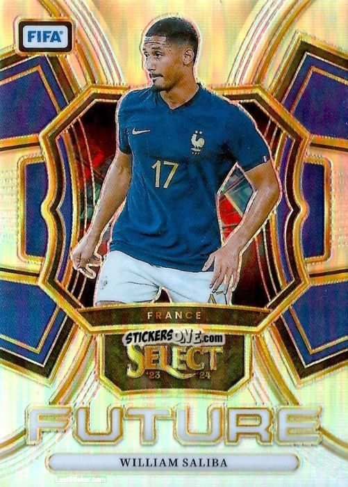 Sticker William Saliba - Select FIFA Soccer 2023-2024
 n. SF25 - Panini