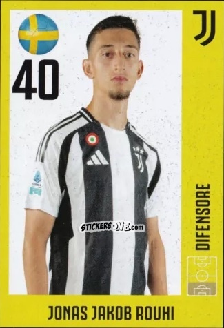 Cromo Jonas Jakob Rouhi - Juventus 2024-2025 n. 15 - Euro Publishing