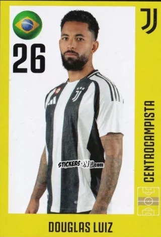 Cromo Douglas Luiz - Juventus 2024-2025 n. 23 - Euro Publishing