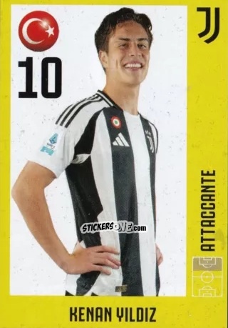 Cromo Kenan Yildiz - Juventus 2024-2025 n. 26 - Euro Publishing