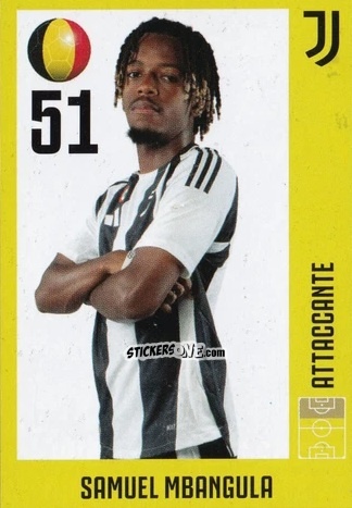 Sticker Samuel Mbangula - Juventus 2024-2025 n. 30 - Euro Publishing