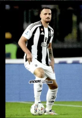 Figurina Federico Gatti - Juventus 2024-2025 n. 77 - Euro Publishing