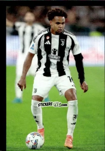 Cromo Weston Mckennie - Juventus 2024-2025 n. 121 - Euro Publishing