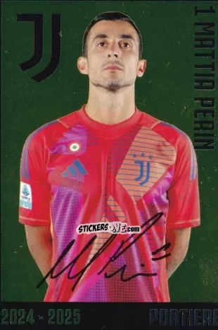 Figurina Mattia Perin - Juventus 2024-2025 n. J2 - Euro Publishing