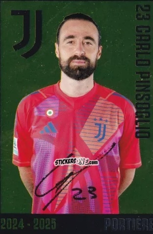 Cromo Carlo Pinsoglio - Juventus 2024-2025 n. J3 - Euro Publishing