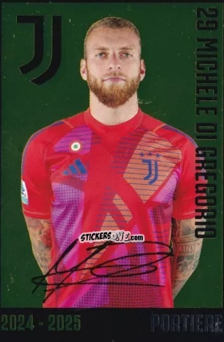 Figurina Michele Di Gregorio - Juventus 2024-2025 n. J4 - Euro Publishing