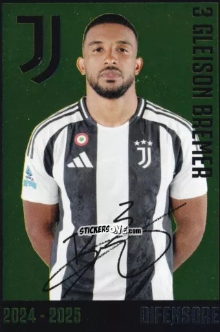 Cromo Gleison Bremer - Juventus 2024-2025 n. J5 - Euro Publishing