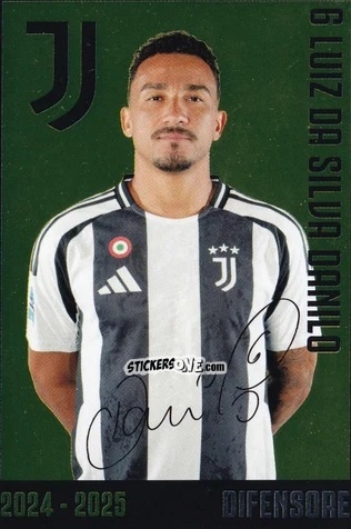Figurina Luiz Da Silva Danilo - Juventus 2024-2025 n. J7 - Euro Publishing