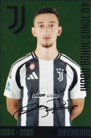 Sticker Jonas Jakob Rouhi - Juventus 2024-2025 n. J12 - Euro Publishing