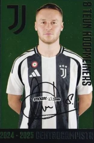 Figurina Teun Koopmeiners - Juventus 2024-2025 n. J14 - Euro Publishing