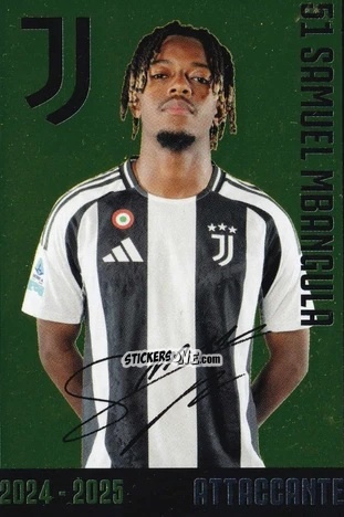 Cromo Samuel Mbangula - Juventus 2024-2025 n. J27 - Euro Publishing
