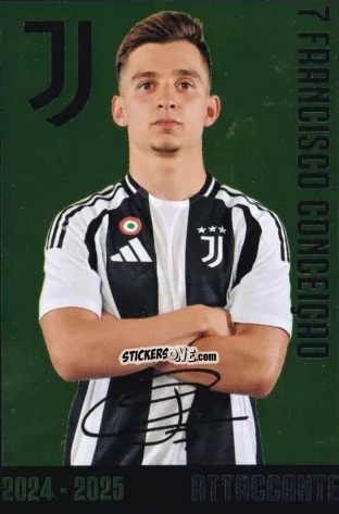 Figurina Francisco Conceicao - Juventus 2024-2025 n. J21 - Euro Publishing
