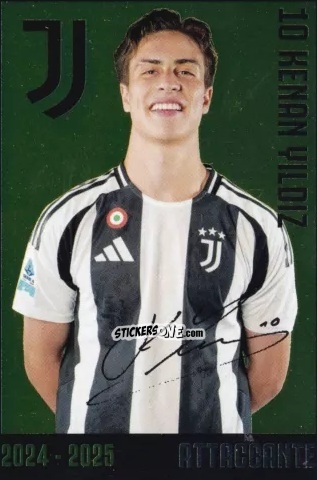 Figurina Kenan Yildiz - Juventus 2024-2025 n. J23 - Euro Publishing