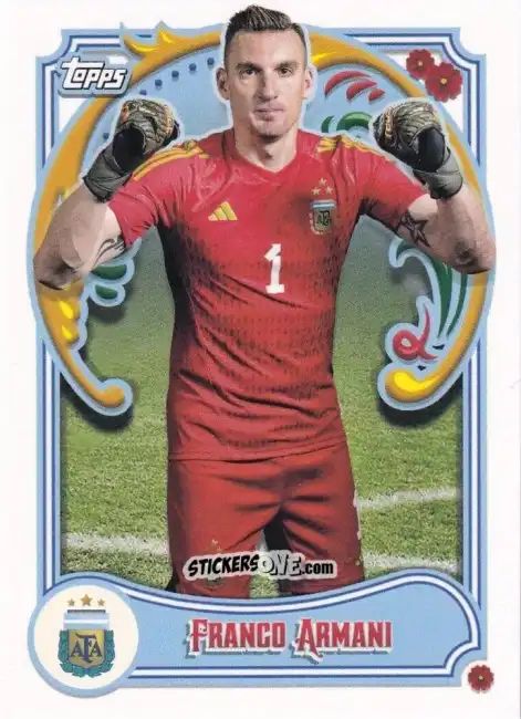 Sticker Franco Armani - Argentina Fileteado 2023
 n. 3 - Topps