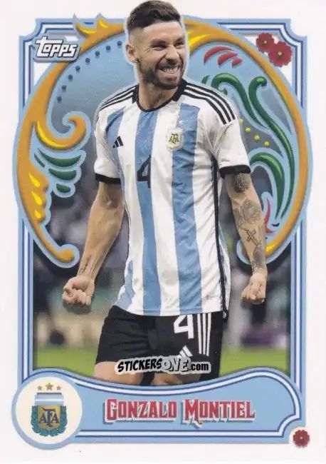 Cromo Gonzalo Montiel - Argentina Fileteado 2023
 n. 5 - Topps