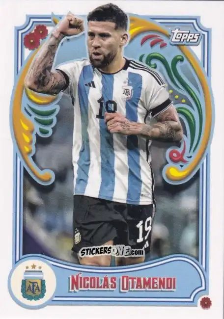 Cromo Nicolás Otamendi - Argentina Fileteado 2023
 n. 7 - Topps