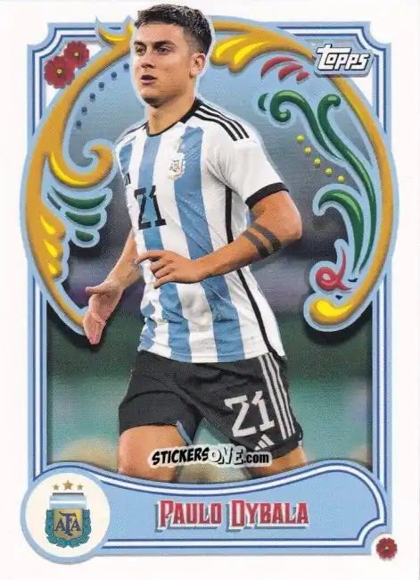 Sticker Paulo Dybala - Argentina Fileteado 2023
 n. 23 - Topps