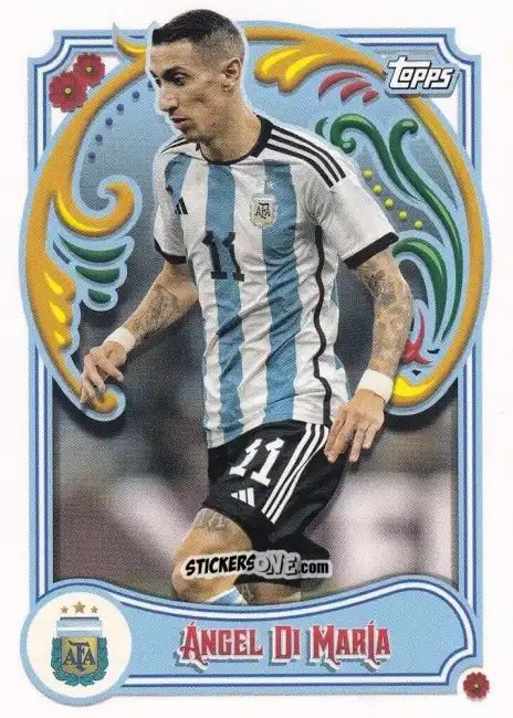 Cromo Ángel Di María - Argentina Fileteado 2023
 n. 26 - Topps