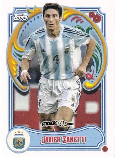 Cromo Javier Zanetti - Argentina Fileteado 2023
 n. 49 - Topps