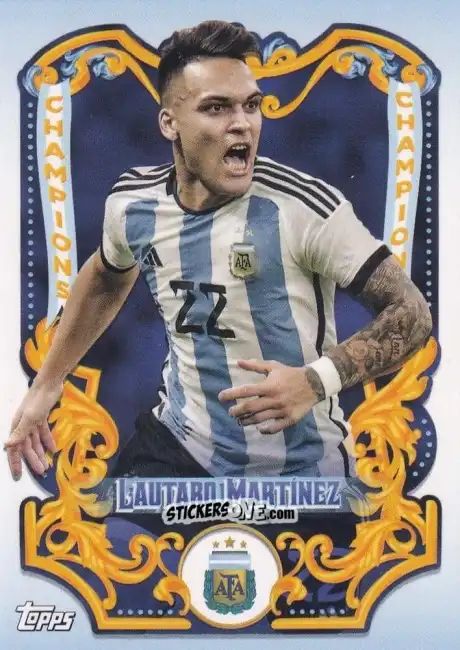 Cromo Lautaro Martínez - Argentina Fileteado 2023
 n. CH-8 - Topps