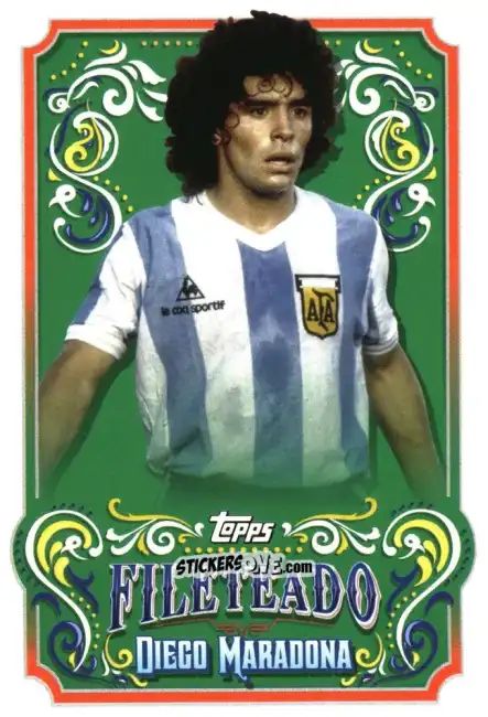 Cromo Diego Maradona - Argentina Fileteado 2023
 n. FT-9 - Topps
