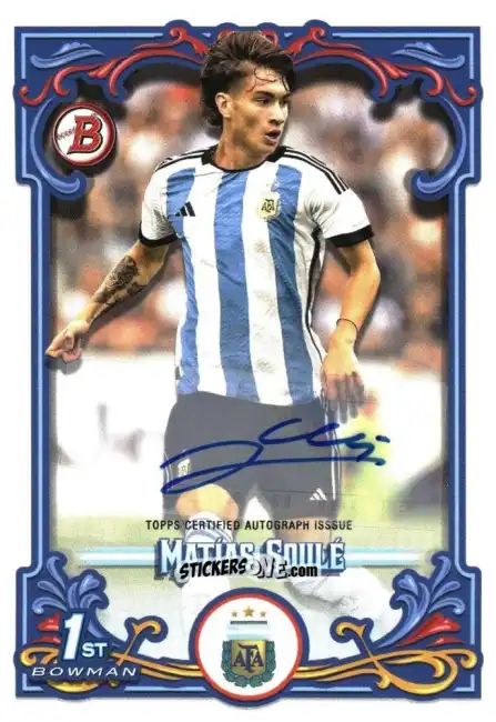 Sticker Matías Soulé - Argentina Fileteado 2023
 n. 32au - Topps