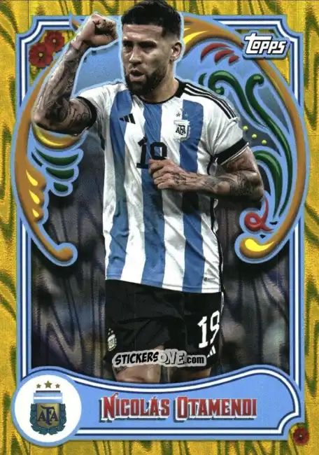 Cromo Nicolás Otamendi - Argentina Fileteado 2023
 n. 7y - Topps