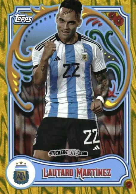 Cromo Lautaro Martínez - Argentina Fileteado 2023
 n. 22y - Topps