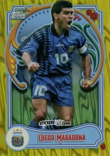 Cromo Diego Maradona - Argentina Fileteado 2023
 n. 41y - Topps