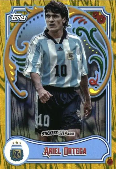Sticker Ariel Ortega - Argentina Fileteado 2023
 n. 48y - Topps
