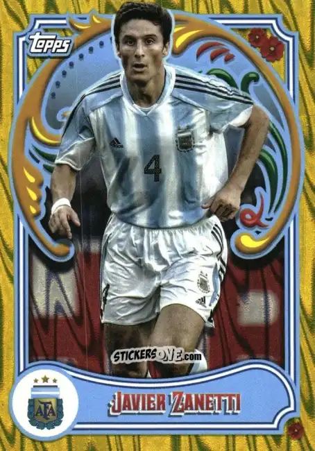 Cromo Javier Zanetti - Argentina Fileteado 2023
 n. 49y - Topps