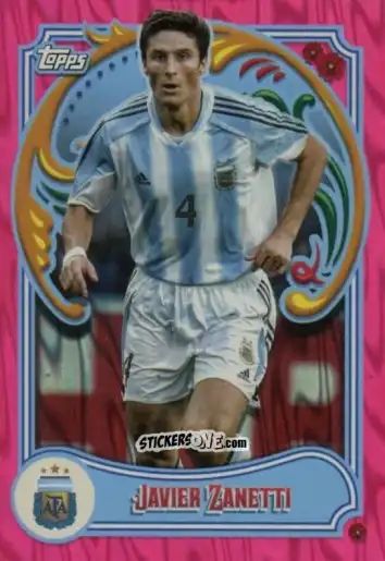 Cromo Javier Zanetti - Argentina Fileteado 2023
 n. 49pi - Topps