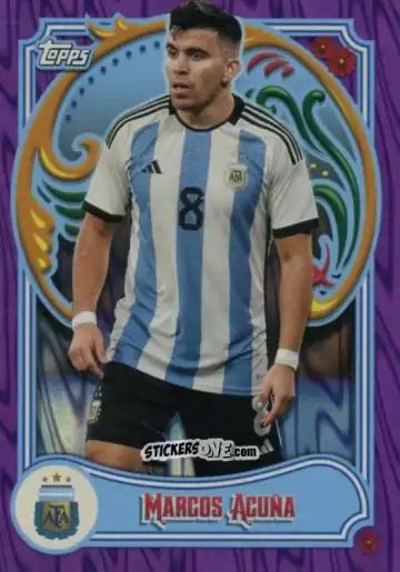 Cromo Marcos Acuña - Argentina Fileteado 2023
 n. 11pu - Topps
